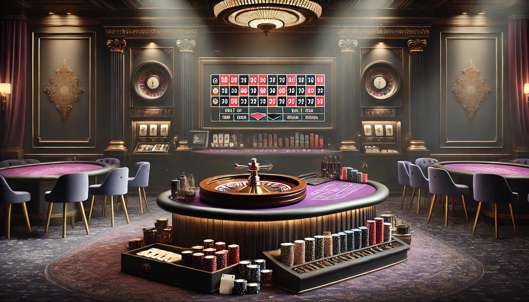 Live roulette table in live online casinos