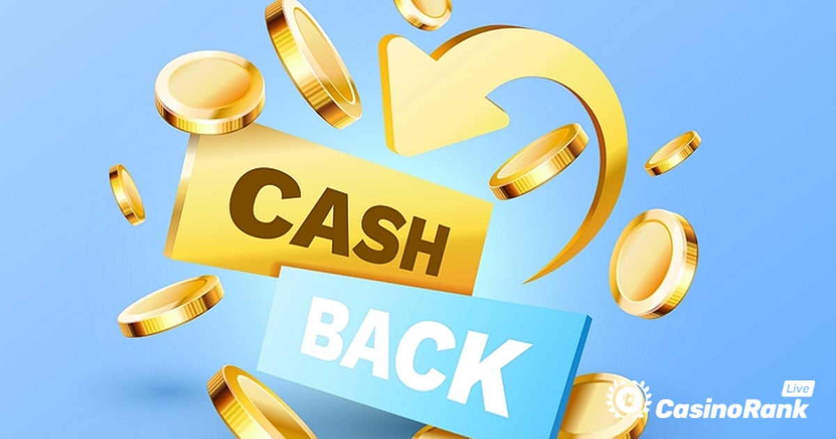 Zahtevajte do 200 € Cashback tedensko v igralnici v živo pri Slotspalace